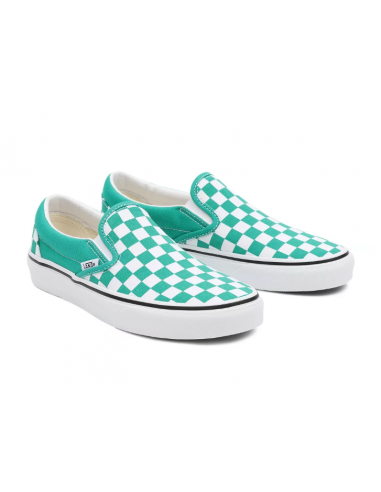 turquoise checkerboard vans